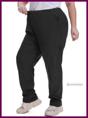 Plus Size Women's Waterproof Hiking Pants UPF 50 Cargo